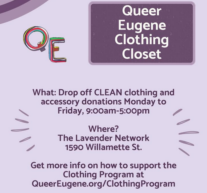 Queer Eugene's Clothing Closet — The Lavender Network